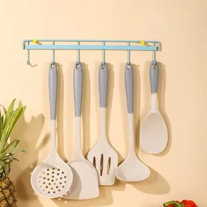 5-Piece Silicone Cooking Utensil Set, Heat-Resistant Kitchen Tools, Kitchen Cooking Accessories, Non-Stick Pot Spoons, Chopsticks, Skewers, Durable & Safe, Silicone Spatula Set