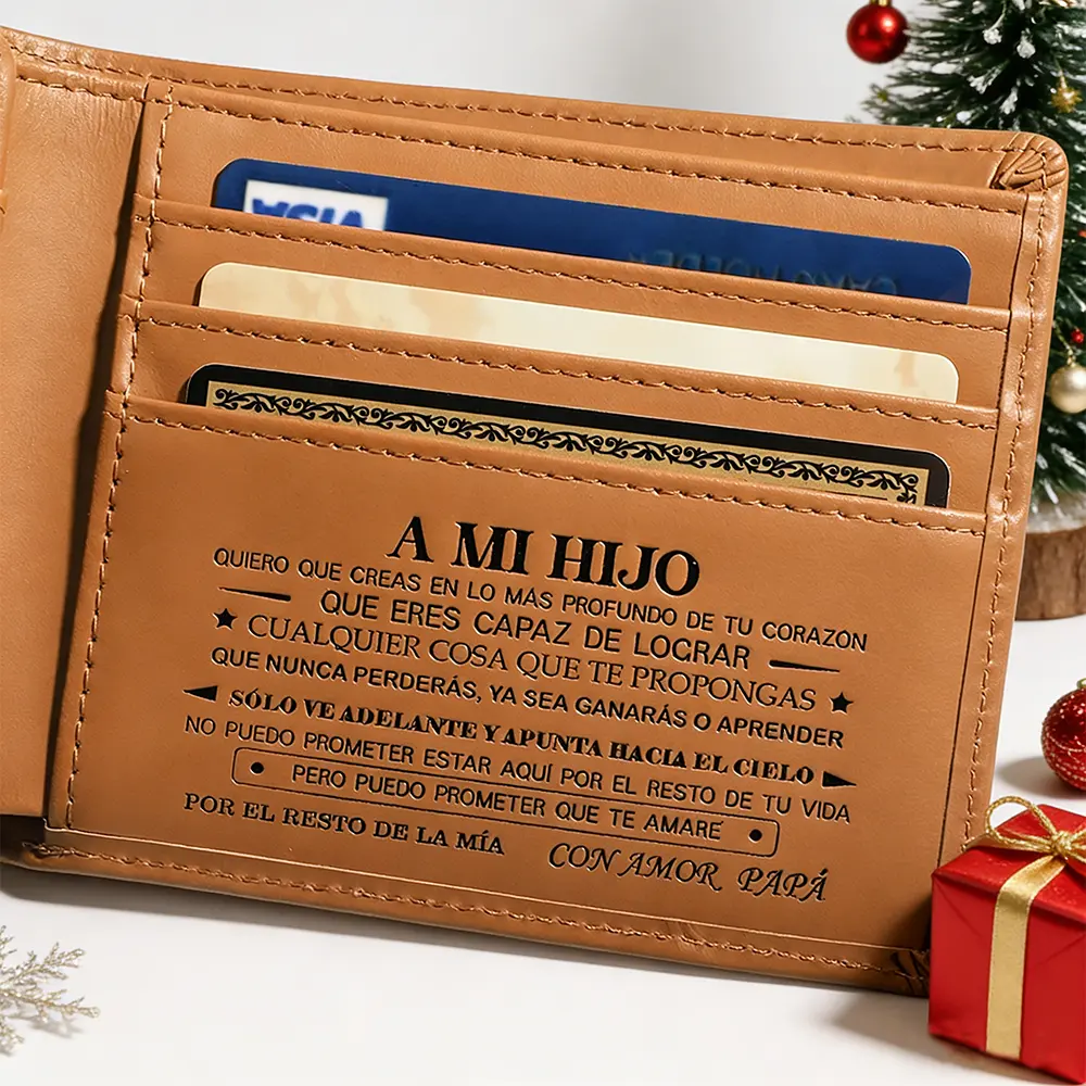 CIEPHIA Handmade Cowhide Leather Wallet for Boys The Perfect Gift from Mom & Dad for Birthday, Graduation, Coming of Age