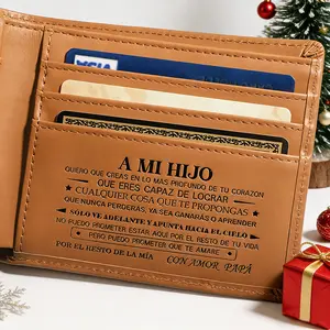 CIEPHIA Handmade Cowhide Leather Wallet for Boys The Perfect Gift from Mom & Dad for Birthday, Graduation, Coming of Age