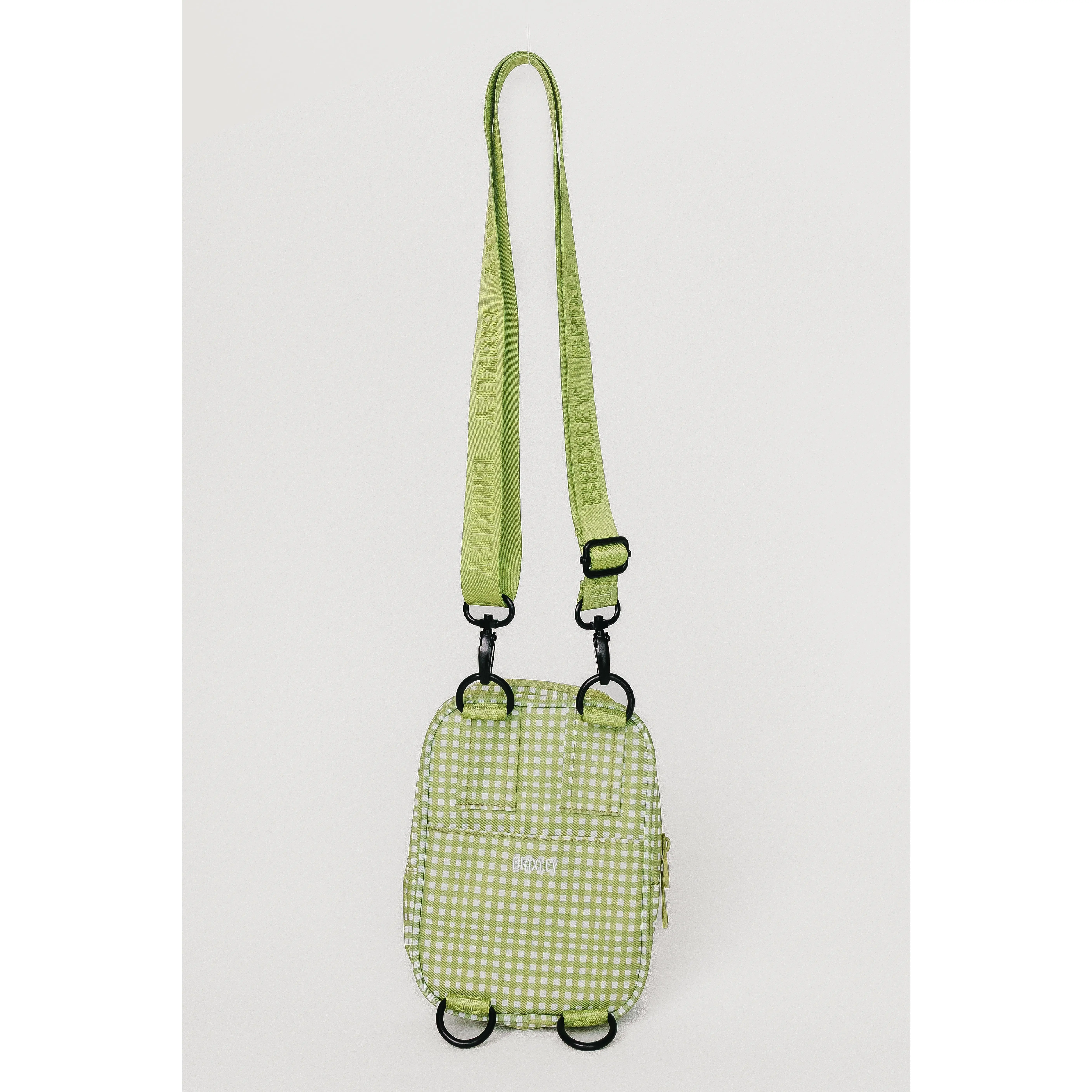 Picnic Plaid Crossbody Sling Bag with 5 Wearing Styles & Durable Green Strap for Travel & Everyday Use