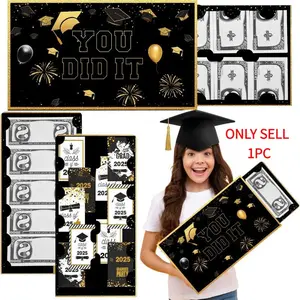 Large Graduation Envelope Money Holder Gifts with Bill Slots and Card Slots, 14x8 Inch Oversize Surprise Grad Cash Holder, Fun Money Gift Idea for High School College Graduates Class of 2026