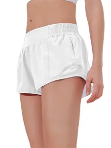 Women's Breathable Loose Yoga Shorts, Anti-Slip Outdoor Casual Running Sports Fitness Shorts, Comfortable Slim-Fitting Natural Waist, Athletic Wear Shorts, Athleisure Casual Shorts
