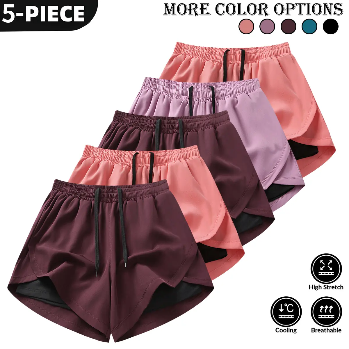 Wine red - Pink - Wine red - Purple - Pink