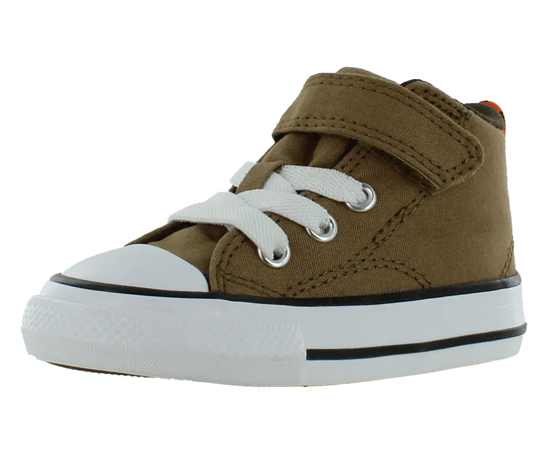 Converse Chuck Taylor All Star Malden Street Mid Toddler Shoes - Classic Unisex Booties with Round Toe, Casual Footwear for 2-3 Years Old Toddlers