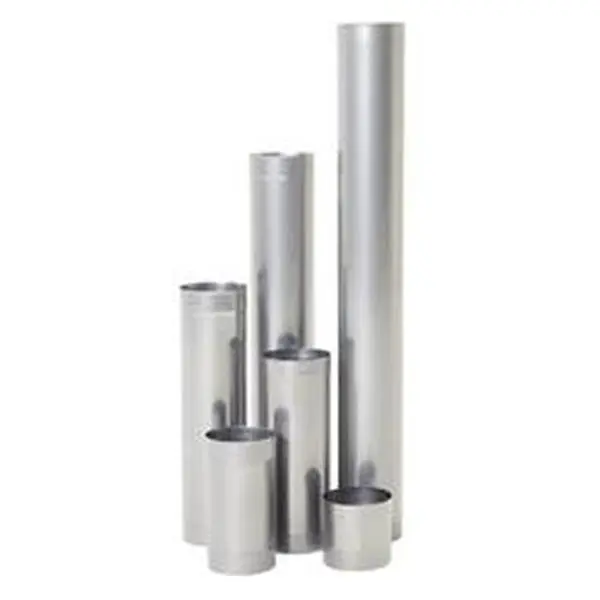 Rhino Rigid 316L Stainless Steel Chimney Liner, 6 x 48 in. Size, Includes Compatibility Adapters for Pipes & Fittings Applications