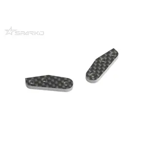 Sparko F8T Truggy Carbon Fiber Steering Knuckle Plate (R=L) 3.0mm (2pcs)