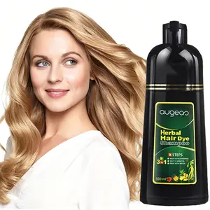 Hair Color Shampoo for Gray Hair Coverage&Color Transform with Herbal Extracts –Long Lasting(6-8 Weeks),Shiny,Evenly Colored,Instant Hair Dye Shampoo&Conditioner, 500 Ml (BLONDE BROWN COLOR)