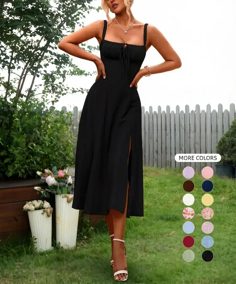knee length dresses for ladies Cynise Cheri Milkmaid Dress main image 0