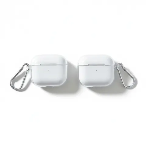 High-Quality Transparent Plastic Protective Case for AirPods Gen 1 In-Ear Wireless Audio Devices - Handy, Compact Fit, Easy-to-Carry Holder, Headphone Accessories