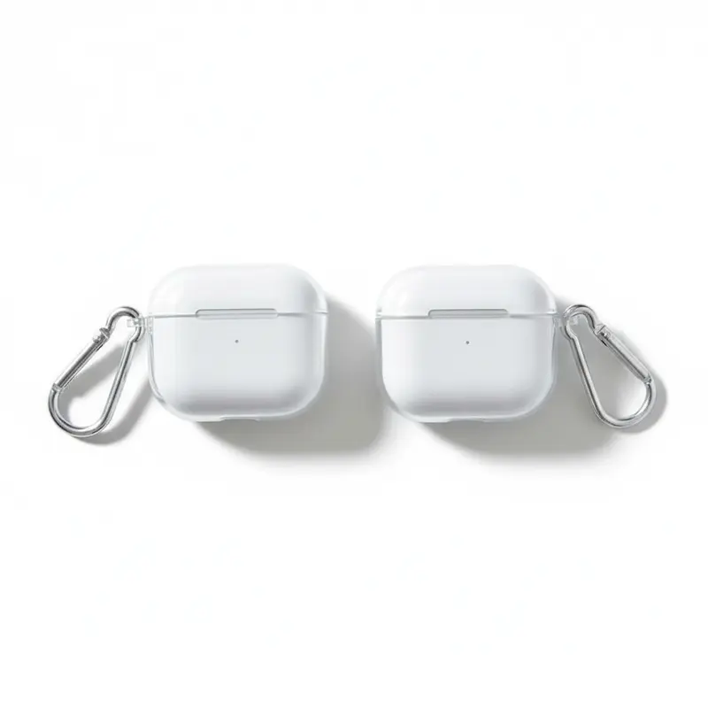 High-Quality Transparent Plastic Protective Case for AirPods Gen 1 In-Ear Wireless Audio Devices - Handy, Compact Fit, Easy-to-Carry Holder, Headphone Accessories