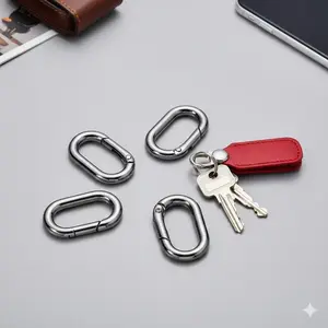 Multifunctional Quick Release Spring Hook: Anti-Rust Keychain Carabiner, Backpack Expander for Travel, Sports, Outdoor Gear. Durable Detachable Clip, Easy-to-Use Stretch Hook for Keys and Labels. Flexible Attachment Points.