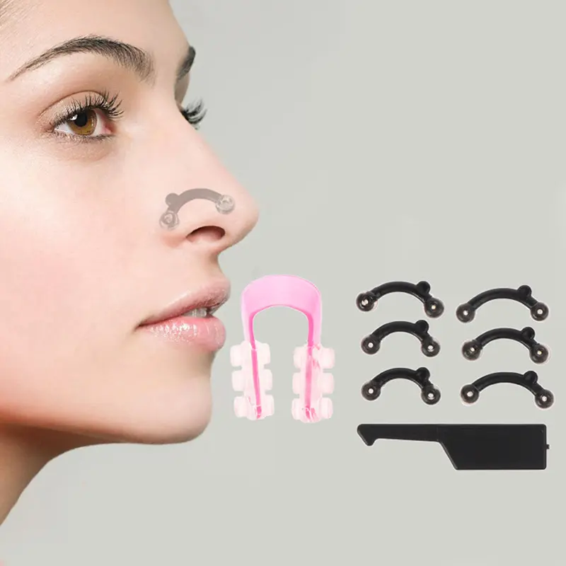 Nose Shaper, 1 Set Nose Lifter, Nose Bridge Straightener, Nose Shaping Tool, Manual Nose Massage Tool, Home Beauty Tool for Women & Men, Nose Bridge Bracket, Nose Shape Correction, Durable Plastic