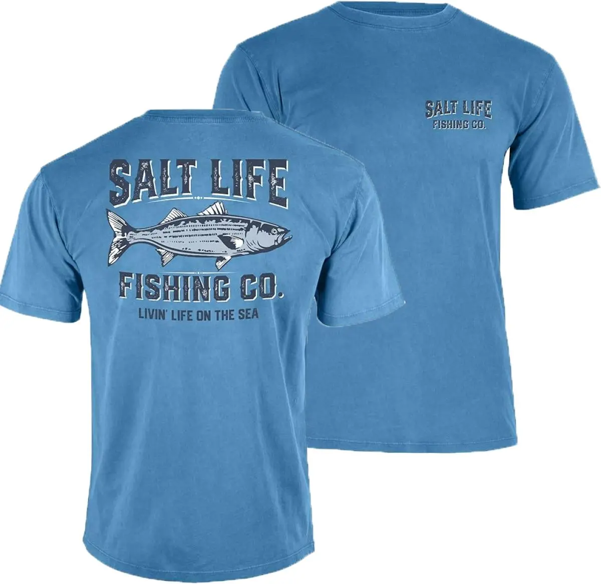 Salt Life mens Life on the Sea Short Sleeve Salt Washed, Everyday Wear, No Fuss Style, Classic Styles, Never Go Out of Fashion