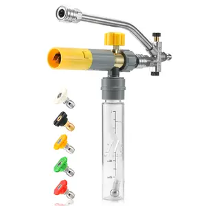 M Mingle Dual Connector Foam Cannon Kit - Mini Pressure Washer Foam Cannon, 5 Power Washer Nozzle Tips, 1/4” Quick Connect Car Wash Sprayer, Car Wash Accessory fathersdaygift