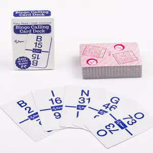 Bingo Calling Cards Deck Reusable - Bingo Games for Family - 75 Standard Playing Cards (B1 - O75)