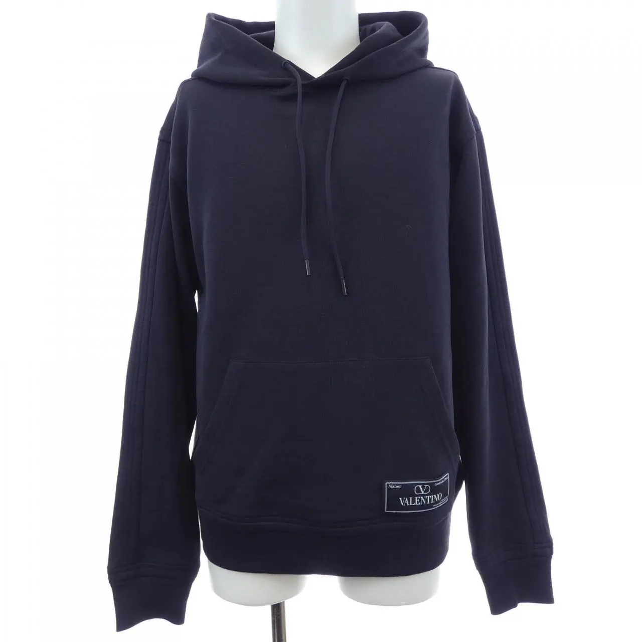 Pre-owned Valentino Cotton Small Leather Goods Hoodie