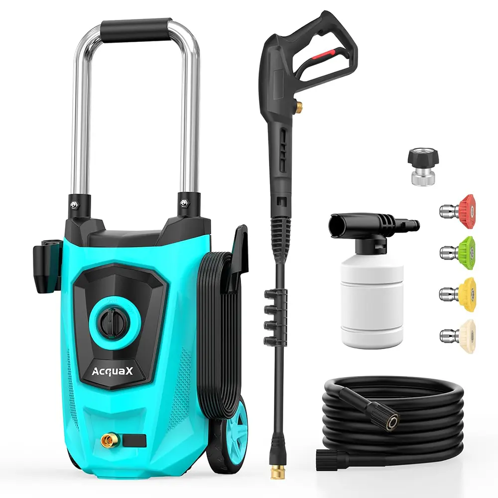 【Fresh Start Special】4200 PSI Pressure Washer, 2.8 GPM Water Hose Pressure Washer, Surface Cleaner Power Washer with 4 Quick Connect Nozzles & Foam Cannon, Ideal for Cars/Driveways/Fences/Patios/Home Cleaning