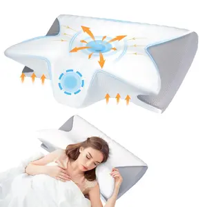 TailsUp Solid Color Pillow, Soft Air Layer Fabric, Ideal for Home, Bedroom, School Dormitory, Travel