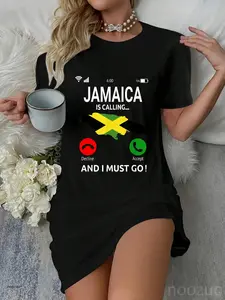 Jamaica Is Calling Jamaican Flag Vacation Jamaica Dress