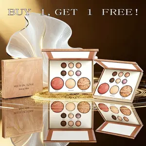 BUY1,GET1 FREE! Makeup Palette Multi-Use Cosmetic Set Highlighter Eveshadow Contou Blush Suitable for Any Makeup Look Zodiac Makeup Palette bronze eve shadow powder underground makeup pallette fantal frame basic canvas pale skin face time