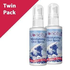 Lubricity Xtra Moisturizing Oral Spray Strawberry Twin Pack (2 fl. oz each)