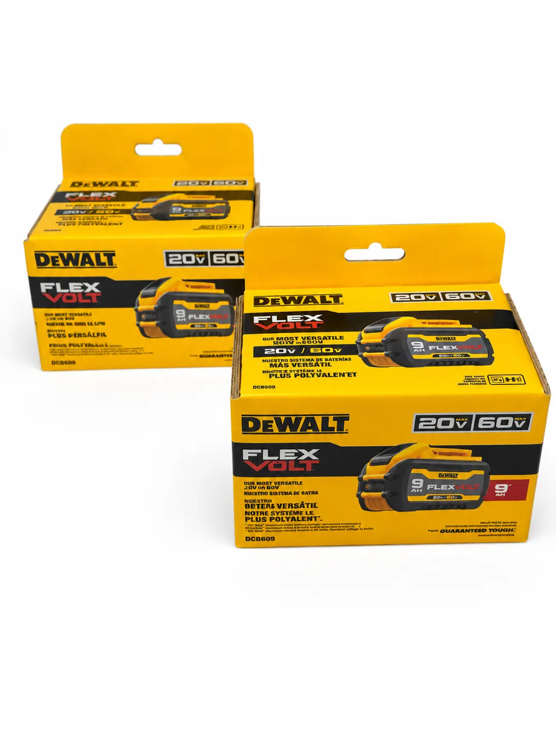 DEWALT FLEXVOLT 20V/60V MAX 9Ah Lithium-Ion Battery DCB609 – Genuine OEM | Single or 2-Pack