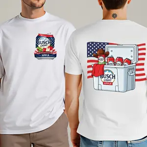 Busch Light Apple America Flag Shirt, Busch Light Apple 4th of July Shirt Shirt, Patriotic Busch Light Apple Shirt
