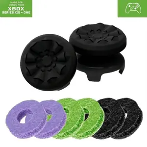 Professional Thumbstick Grips for Playstation 4 (PS4), Playstation 5 (PS5), Xbox Series X/S, Xbox One, Xbox One X/S Controller | 1 High-Rise, 1 Mid-Rise,  Grips for Playstation 5 / Xbox, PS54 Gaming Grips with Thumbsticks