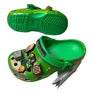 New Green Cartoon Character Summer  Cute Cartoon Non-Slip Soft Soled Sandals Gift for women clogs