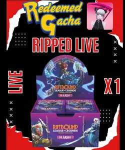 1x Riftbound League of Legends Unleashed Box - Brand New SEALED - RIPPED LIVE