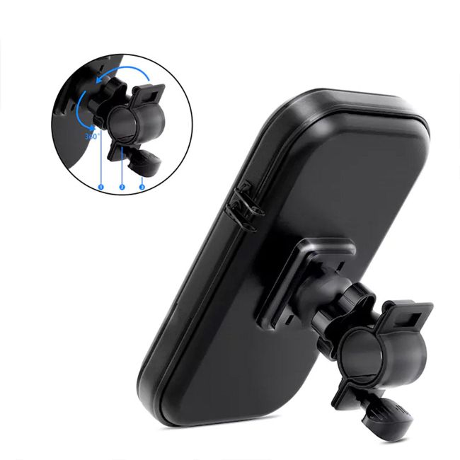 360 degree Rotation Universal Detachable Bicycle Motorbike holder 6.3 inch Cell Phone Holder SKU:HLD-VD005BK SKU:M2FVD-HLD005BK