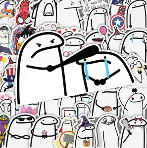 Funny Flork of Cows Stickers, Cute Flork Meme Decals for Laptop, Emotional Doodle Sticker Pack, Hilarious Meme Lover Gift Set