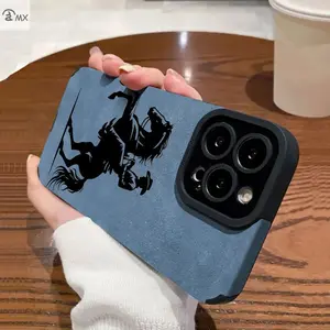 Phone case: Cowboy Riding Silhouette Design Synthetic Leather Phone Case for iPhone 17, 17 Air, 17Pro, 17Pro Max, 16, 16 Plus, 16Pro, 16Pro Max, 15, 15 Plus, 15Pro, 15Pro Max, 14, 14 Plus, 14Pro, 14Pro Max, 13, 13Pro, 13Pro Max, 12, 12Pro