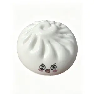 New Colorful Bun Slow-Rebound Stress Relief Toy, Squeezable and Squishable Little Dumpling Simulation Toy for Stress Relief