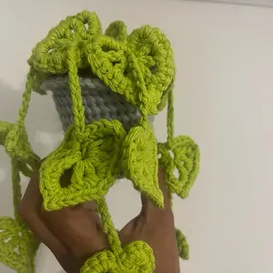 Potted Hanging Plant - Crocheted  Design