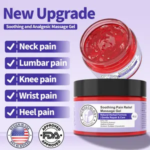 Body soothing cream, pink gel, containing emu oil, saffron, turmeric, and other extracts, 4 oz. joint pain gel Natural Herbal Ointment Therapeutic Pain Relief Gel Muscle Relief Gel