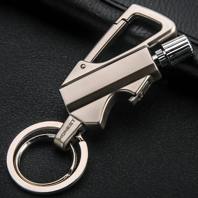 3 in 1 All-Metal Multi-Functional Tool Keychain Bottle Opener Waterproof Reusable for Outdoor Activities Travel Camping Parties & More Creative Gift S