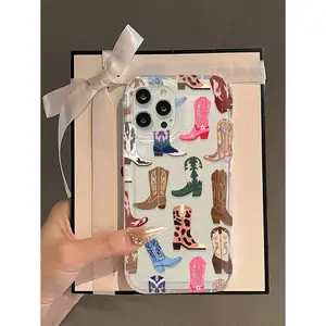 Western cowboy boots airbag phone case suitable for Apple 16promax//16plus/16/16pro/15promax/15pro/15plus/15/14/14Plus/14Pro/14ProMax/13/13Pro/13ProMax/12/12Pro/12ProMax/11/11Pro/11Pro Max