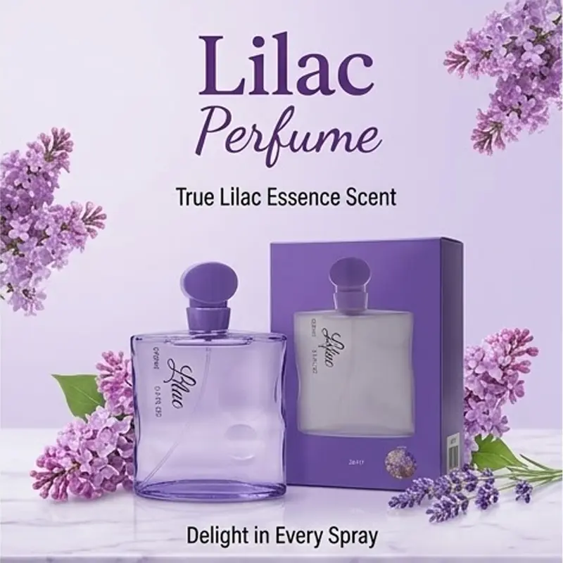 Lilac Eau de Parfum for Women 95ml | Soft Lilac Floral Scent | Long-Lasting Fragrance | Gradient Purple Bottle Gift Set | Perfect for Work, Commuting, and Dates | Ideal Birthday or Holiday Gift for Girlfriends or Best Friends