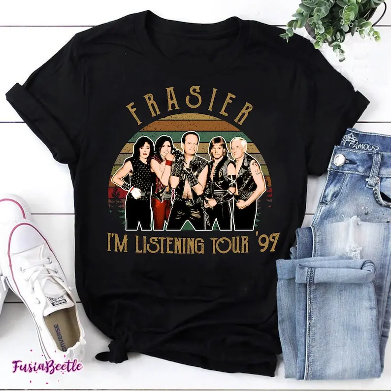 Frasier I'm Listening Tour 97 Vintage T-Shirt, Funny Frasier Shirt, For Frasier Shirt, Frasier Tour 97 Shirt