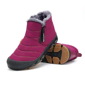Womens Thermal Snow Boots - Waterproof, Windproof, and Insulated Hiking Boots with Easy Zippers, Soft Fuzzy Lining, and Perfect for Winter Season