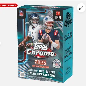 2025 Topps Chrome Football Blaster Box