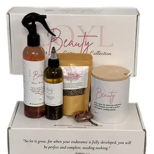 LOYL Beauty Loc Love Box Haircare with Rose Water Mist, Follicle Stimulating Elixir, and Herbal Hair Tea - Comfort