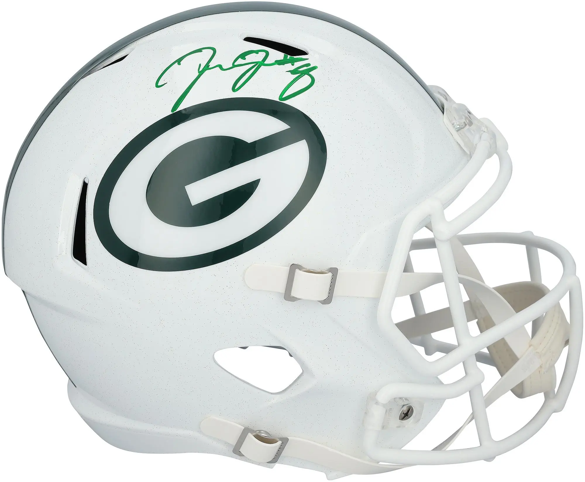 Josh Jacobs Green Bay Packers Autographed Riddell 2024 Alternate Speed Replica Helmet - Fanatics Authentic Certified