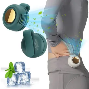 [Summervibes] Ntaanoo Mini Bladeless Fan. Portable, rechargeable, and silent. Features 3 adjustable speeds, a rotating body, and versatile use as a handheld, waist-mounted, or phone cooling fan. Ideal for outdoor travel,Perfect Gift