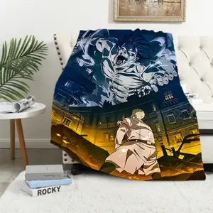 Armin Arlert Attack On Titan Blanket Fleece All Season AOT Multifunction Warm Throw Blanket for Bed Bedroom Bedding Throws