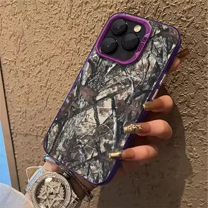 Phone Case: 1pc Camouflage Forest Pattern Phone Case Suitable for Apple IPhone11 12 13 14 15 16 17 PRO MAX X XR XSMAX 7 8Plus Antidrop Phone Case Modern Personality Fashion Elegant Can Be Given to Friends Can Be Given to a Lover