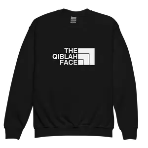 CHILDREN's Crewneck Sweatshirt - THE QIBLAH FACE - White