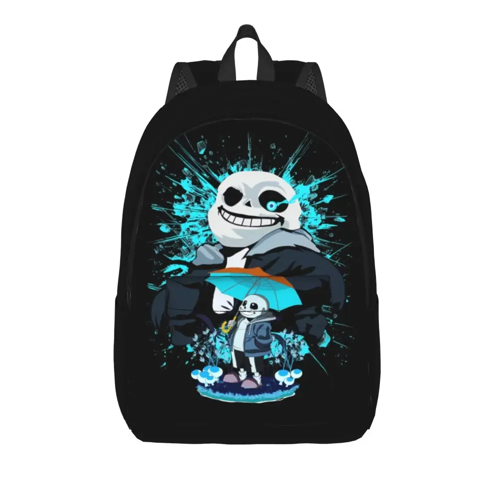 Popular Undertale Backpack  Women Men Polyester Workout Backpacks Soft Streetwear High School Bags Rucksack