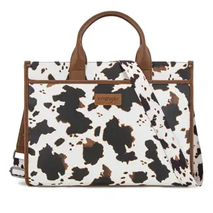Animal Print Wrangler Carry-All Large Tote – Work Tote Crossbody Work Bag